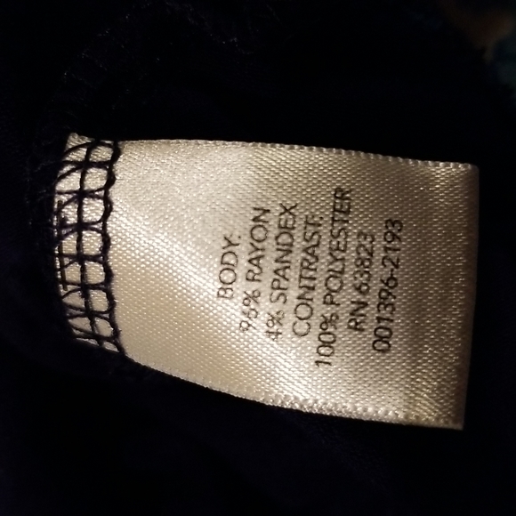 CJ Banks Navy Blue Tunic Top - Picture 7 of 8